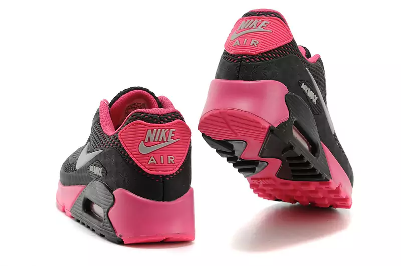 Vente En Gros Et Au Detail 2014 air max 90 nike chaussures femmes destock noir rouge w
